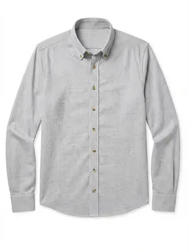 Camisa de franela gris a cuadros pequeños