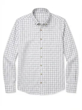 Camisa  Franela de cuadros gris