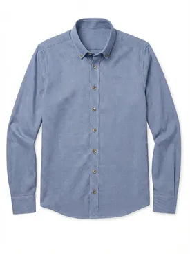 Camisa de franela azul a cuadros mini