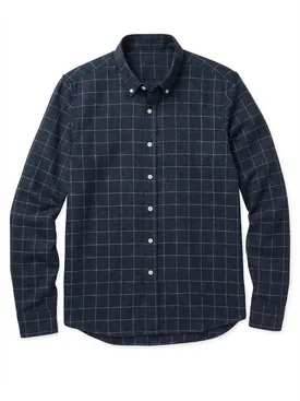 Camisa Franela de grandes cuadros azul