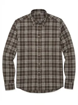 Camisa Franela de cuadros marrón