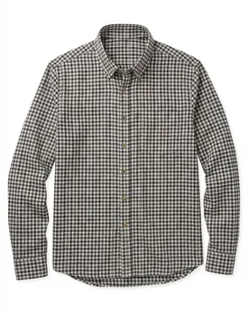 Camisa Franela de cuadros marrón