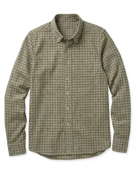 Camisa Franela de cuadros verde