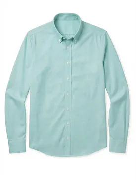 Camisa Oxford liso verde