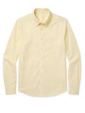 Camisa Oxford liso Amarillo