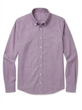 Camisa Oxford sport burdeos liso