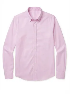 Camisa Oxford liso rosa