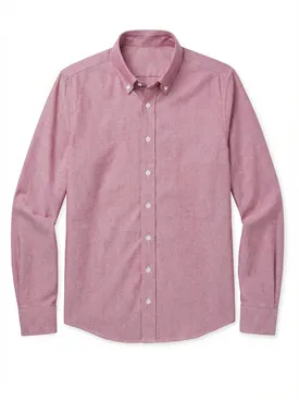 Camisa Oxford sport rojo liso