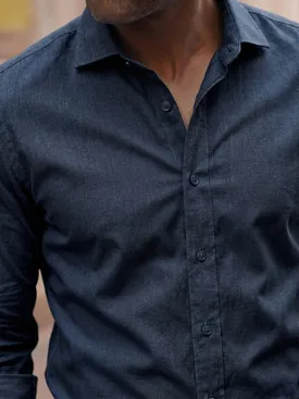 Camisa de lino grueso y resistente