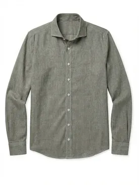Camisa de lino grueso y resistente