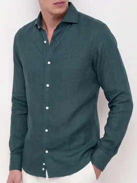 Camisa de lino grueso y resistente
