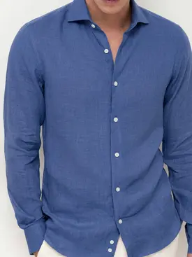 Camisa de lino grueso y resistente
