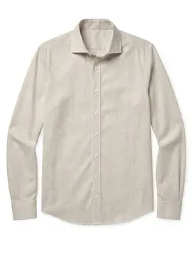 Camisa de lino grueso y resistente