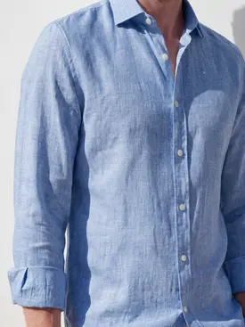 Camisa de lino grueso y resistente
