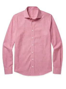 Camisa fil-à-fil lisa roja