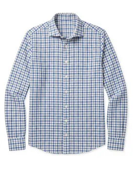 Camisa Oxford de cuadros azules