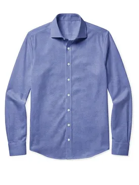 Camisa Oxford lisa azul