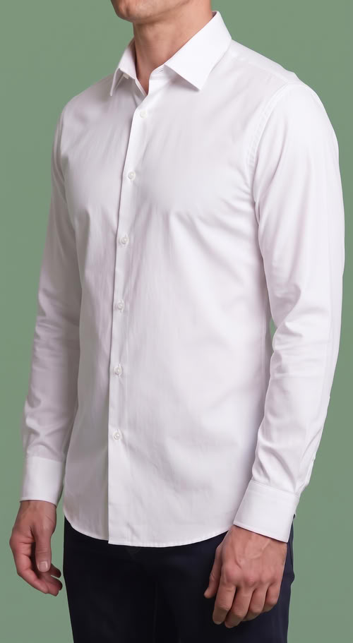 Camisa de popelina fácil de planchar