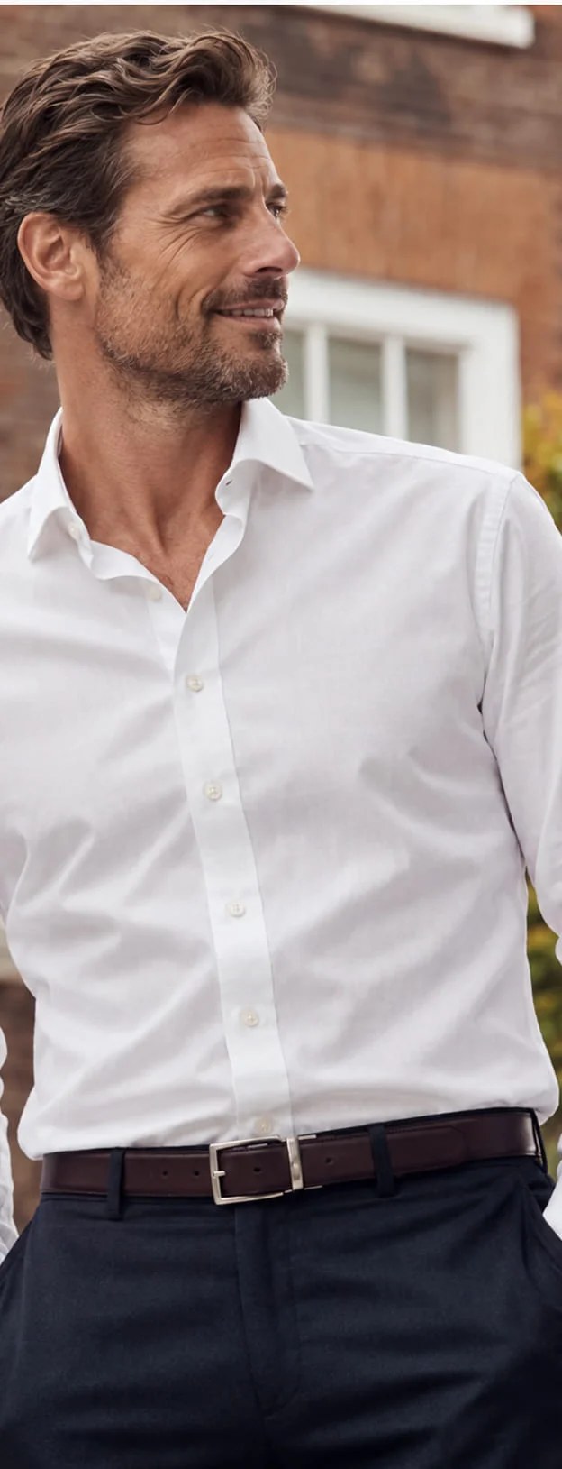 Camisa de popelina fácil de planchar
