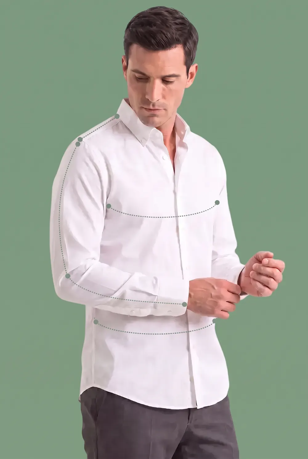 Camisa de popelina fácil de planchar