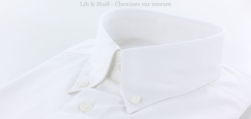 Camisa de popelina blanca lisa de fácil planchado