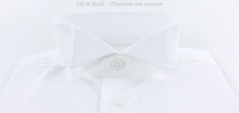 Camisa de popelina blanca lisa de fácil planchado