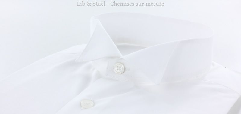 Camisa de popelina blanca lisa de fácil planchado