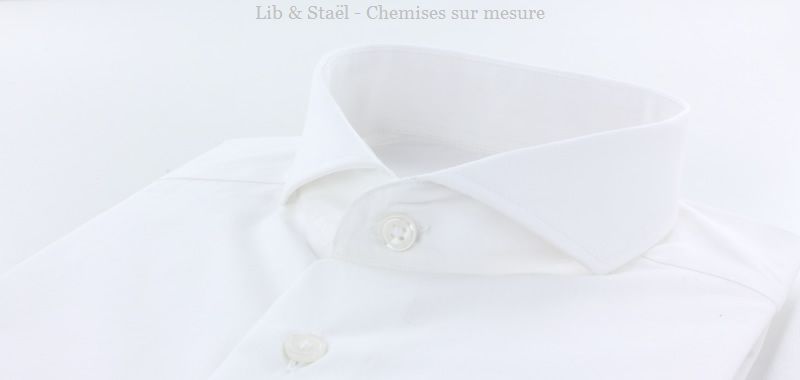 Camisa de popelina blanca lisa de fácil planchado