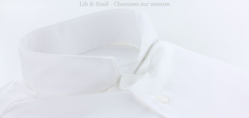Camisa de popelina blanca lisa de fácil planchado