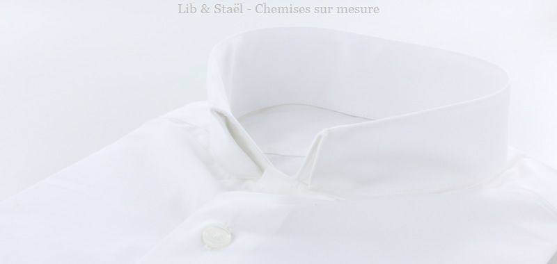 Camisa de popelina blanca lisa de fácil planchado