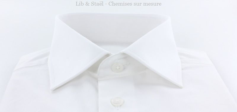 Camisa de popelina blanca lisa de fácil planchado