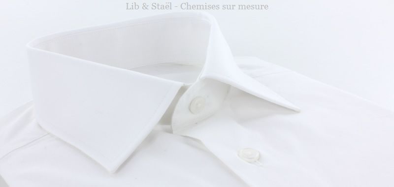 Camisa de popelina blanca lisa de fácil planchado
