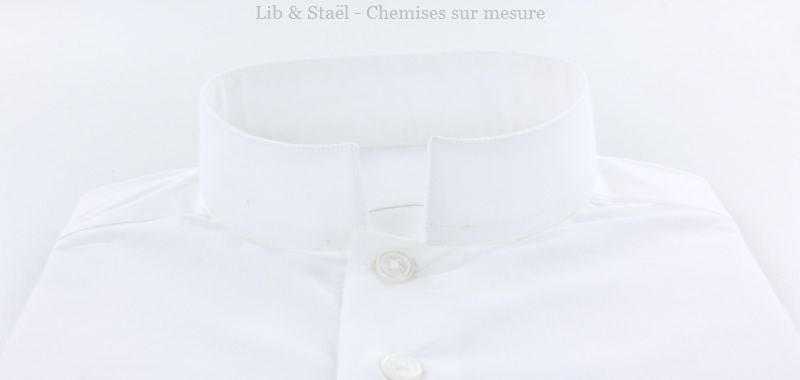 Camisa de popelina blanca lisa de fácil planchado