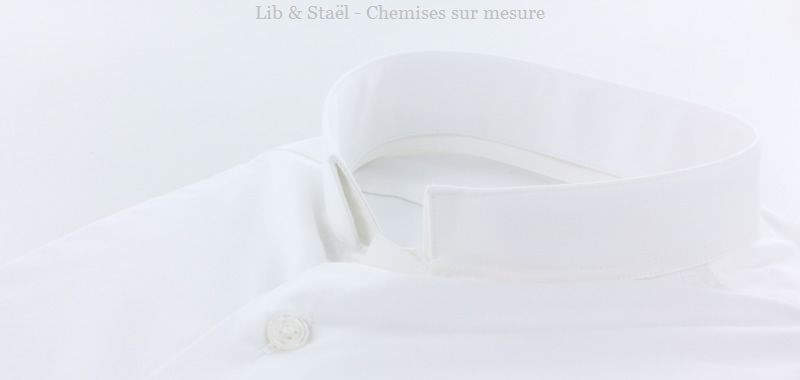 Camisa de popelina blanca lisa de fácil planchado